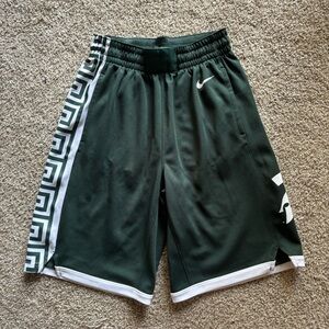 Youth Basketball Shorts Size Large MSU Michigan State Spartans